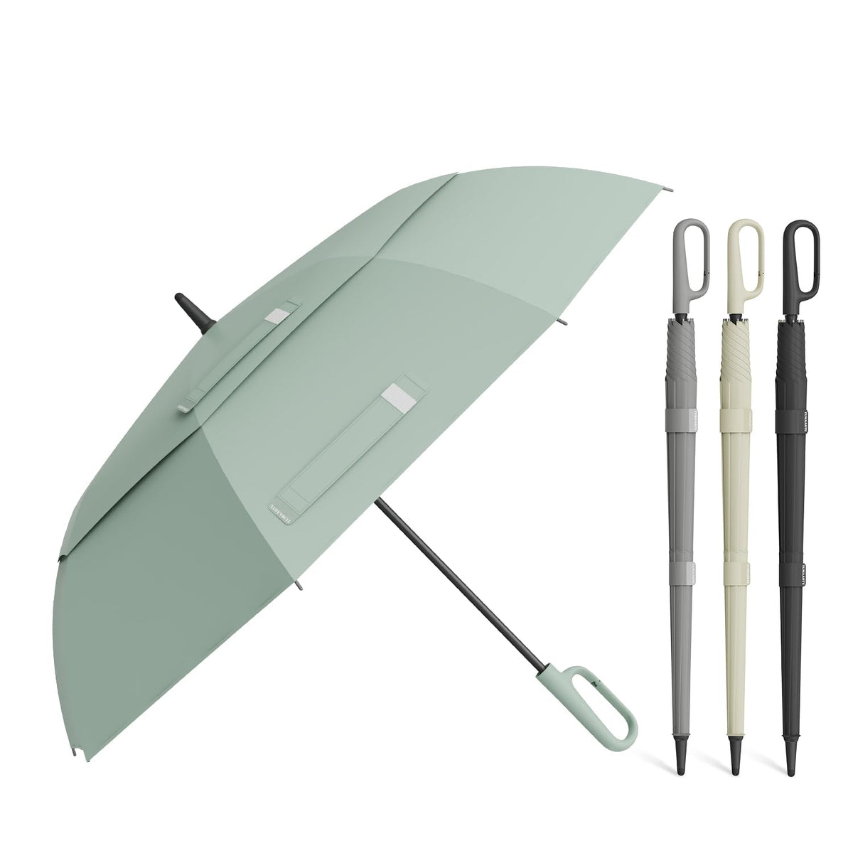 QWB 54 Inch Large Golf Umbrella With Auto Open Windproof