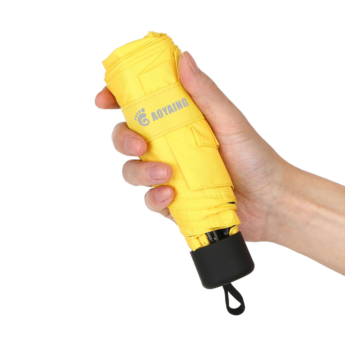 GAOYAING Small Mini Umbrella with Case Light Compact Design Perfect for Travel Lightweight Portable Parasol Outdoor Sun&Rain Umbrellas 34 Inches