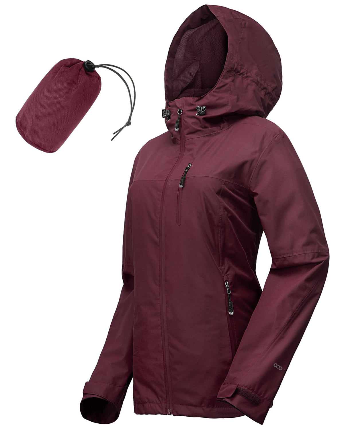 33,000ft Packable Rain Jacket for Women Waterproof Raincoats with Hood