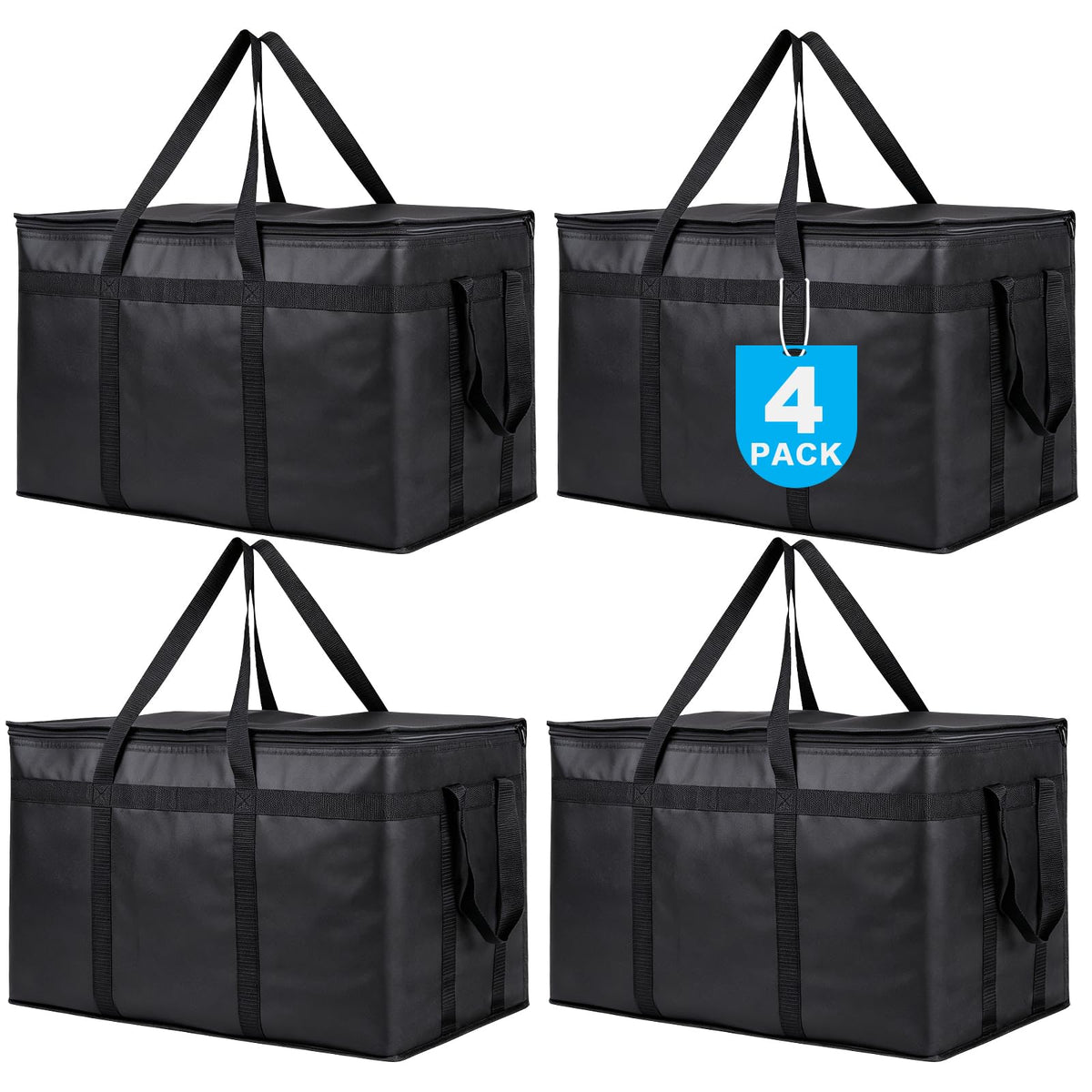 JNYONG 2-Pack Insulated Food Delivery Bag,XXXL-Pizza Delivery Bags