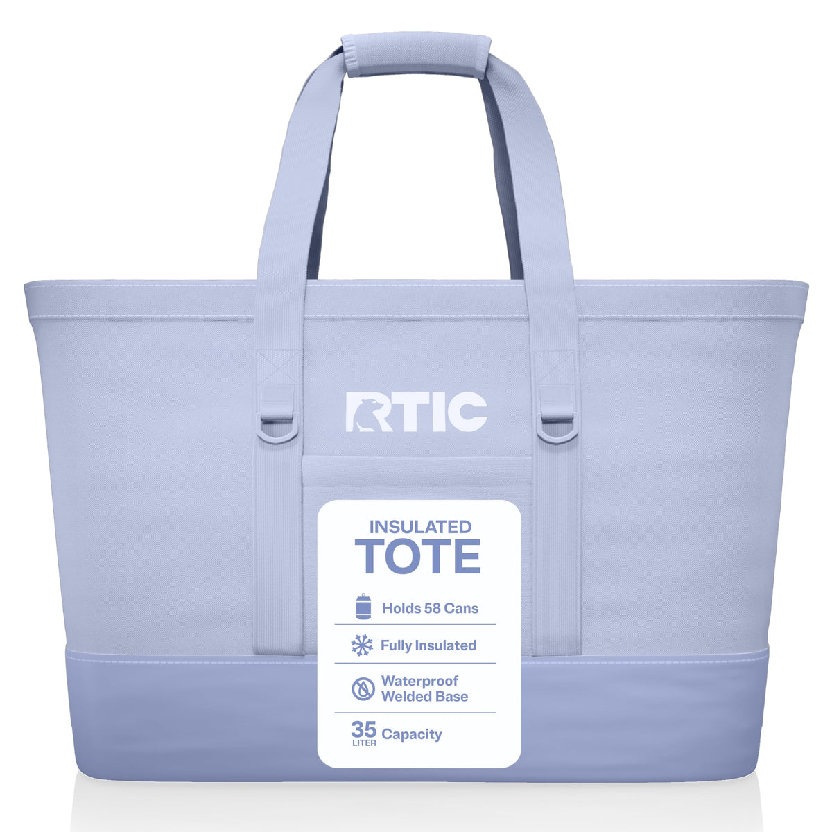 RTIC Everyday Insulated Tote Bag, Reusable Thermal Cooler with Zippered Top for Beach, Grocery, Shopping