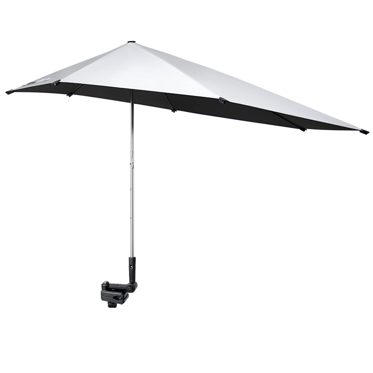 G4Free UPF 50+ Height Adjustable Beach Chair Umbrella with Universal Clamp