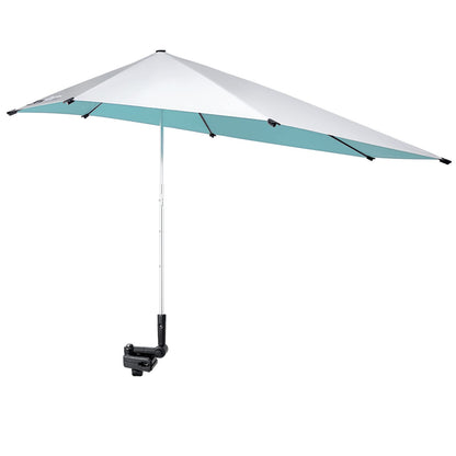G4Free UPF 50+ Height Adjustable Beach Chair Umbrella with Universal Clamp
