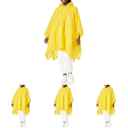 totes Adult Packable Lightweight Adjustable Rain Poncho
