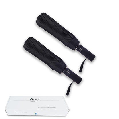 Bluinzi 2 Pack 46 Inch Umbrellas, Double 10-rib, for Rain, Compact Travel