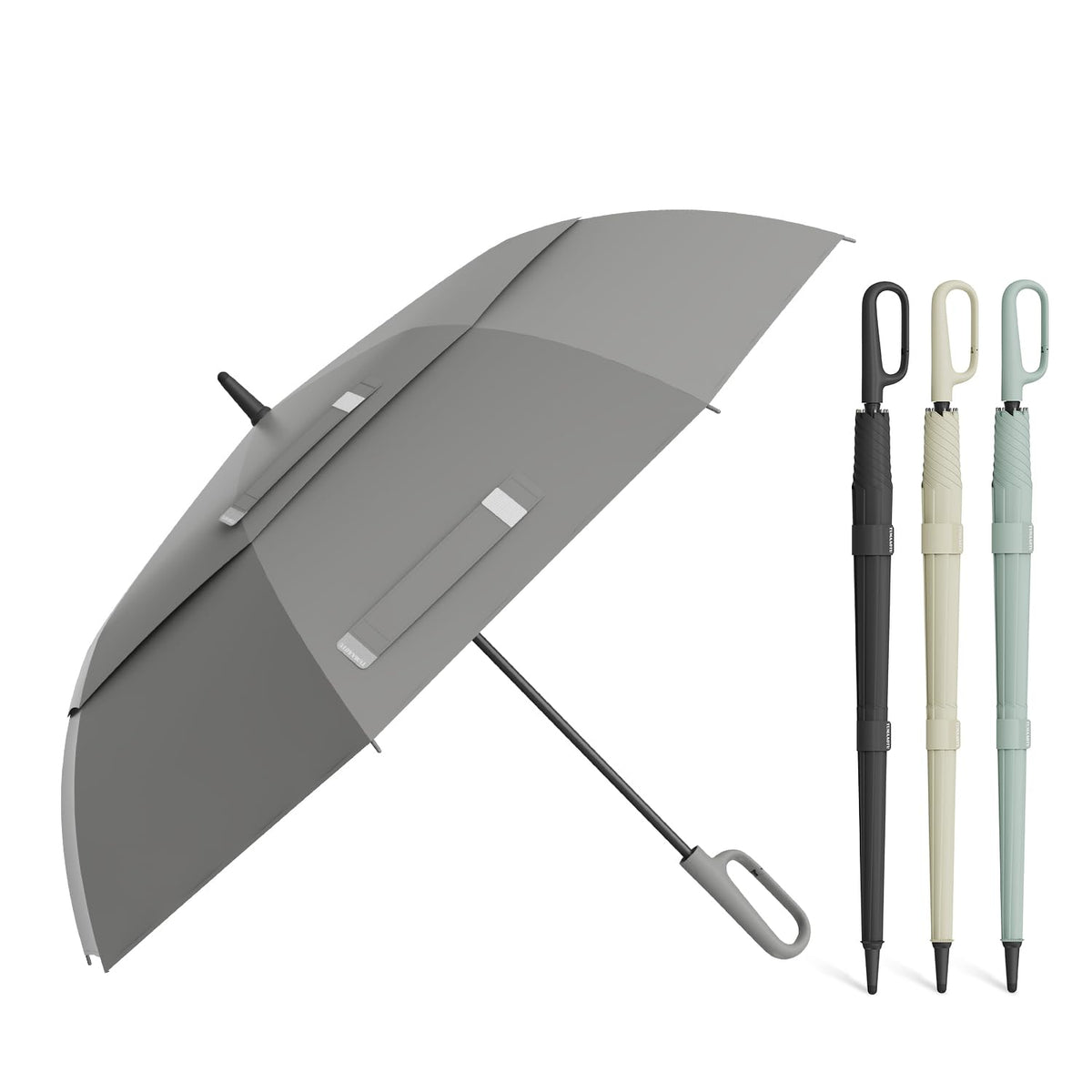 QWB 54 Inch Large Golf Umbrella With Auto Open Windproof