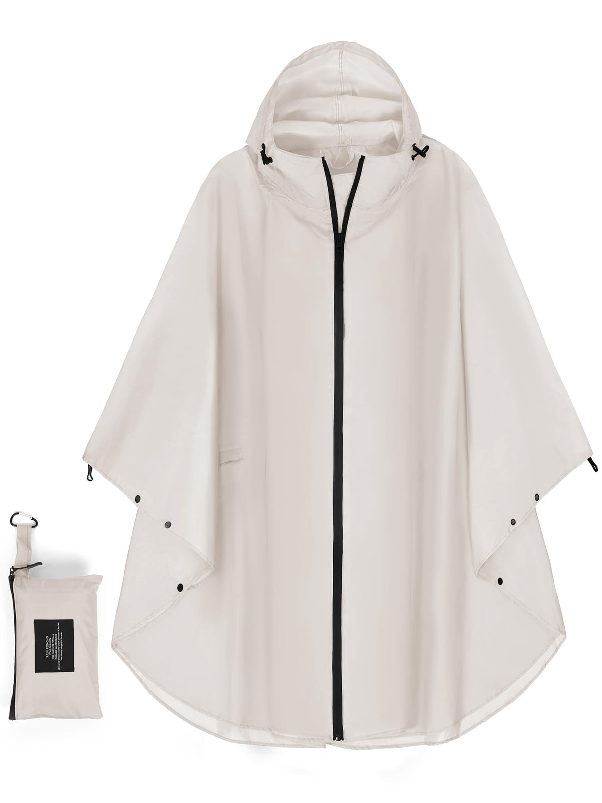 Unisex Hooded Rain Poncho, Waterproof Raincoat Jacket with pocket for Adult, Rain Coat for Outdoor Activities