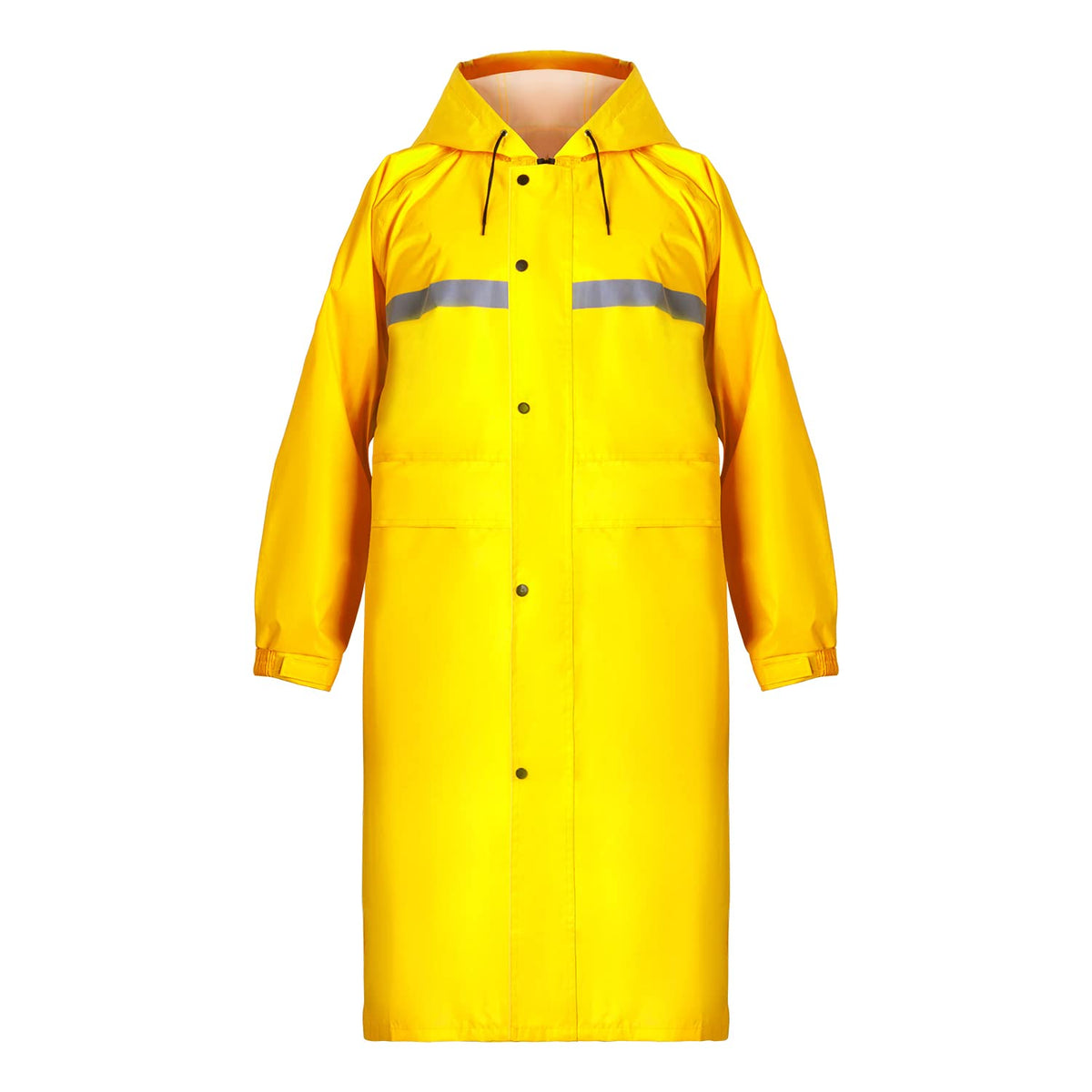 Coralrain Long Hooded Raincoat Safety Waterproof Emergency Rain Jacket Poncho for Men Women Adults