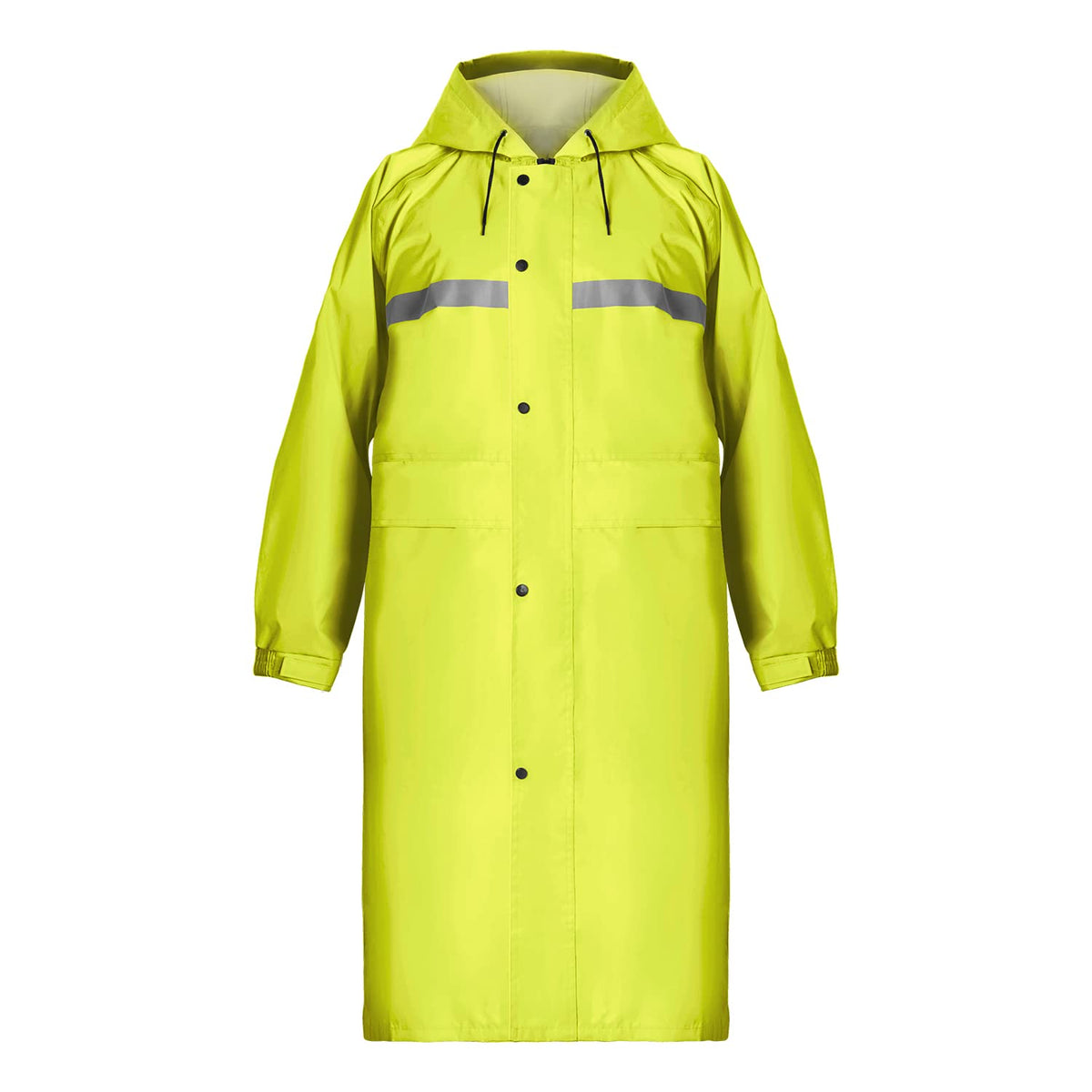 Coralrain Long Hooded Raincoat Safety Waterproof Emergency Rain Jacket Poncho for Men Women Adults