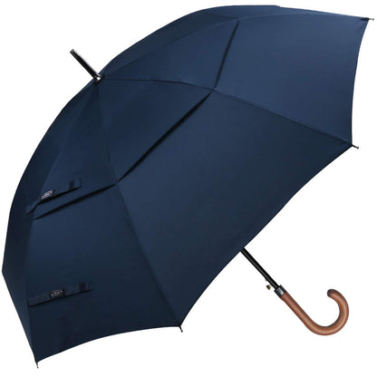 G4Free 52/62inch Golf Umbrella Windproof Large Stick Umbrella Wooden Handle