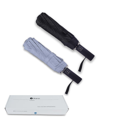 Bluinzi 2 Pack 46 Inch Umbrellas, Double 10-rib, for Rain, Compact Travel