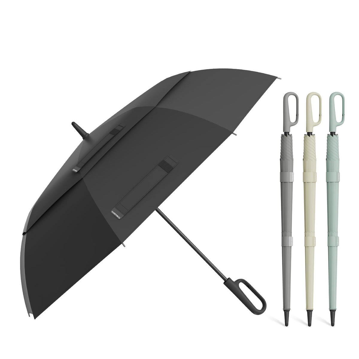 QWB 54 Inch Large Golf Umbrella With Auto Open Windproof