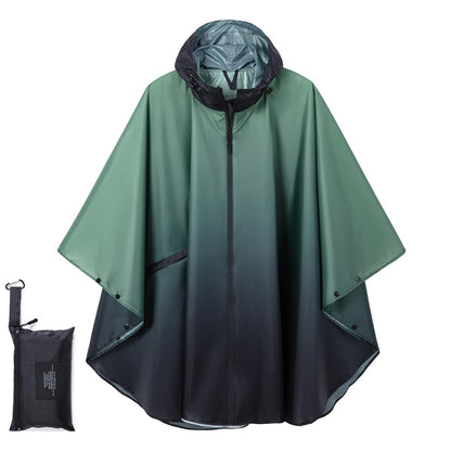 Fashion Hooded Rain Poncho Waterproof Raincoat Jacket with pocket for Women/Men/Adult
