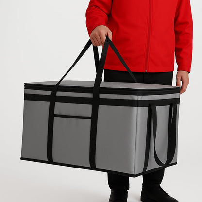 musbus 2-Pack XL-Large Insulated Grocery Shopping Bags, Red, Reusable bag