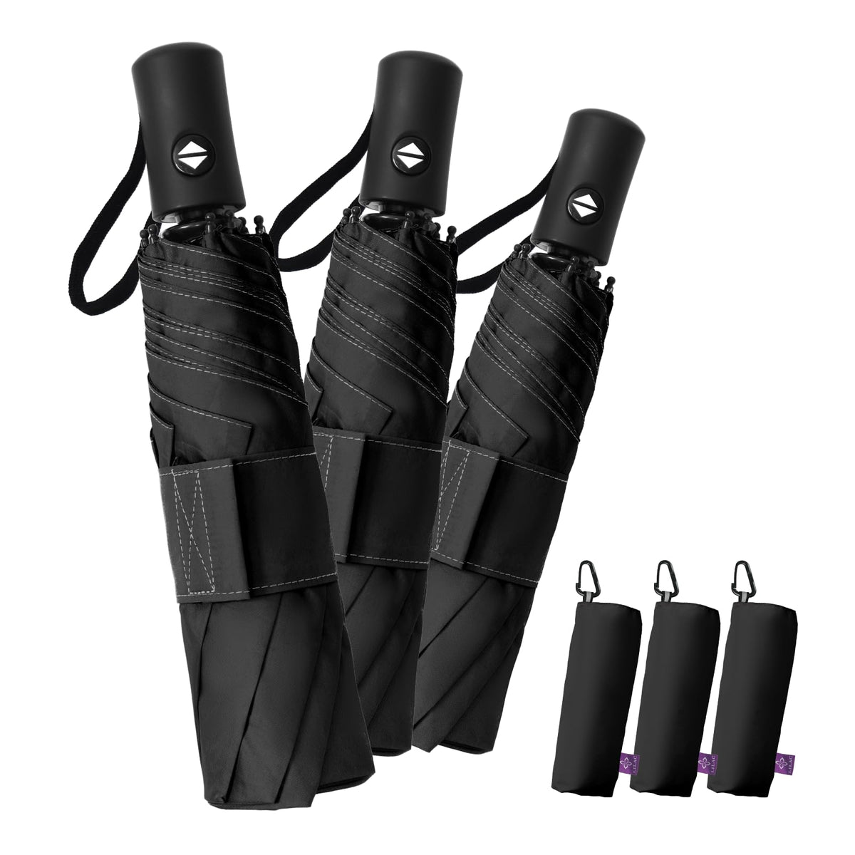 Travel Windproof Umbrella for rain Compact Small Travel size QuickDry