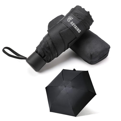 GAOYAING Small Mini Umbrella with Case Light Compact Design Perfect for Travel Lightweight Portable Parasol Outdoor Sun&Rain Umbrellas 34 Inches