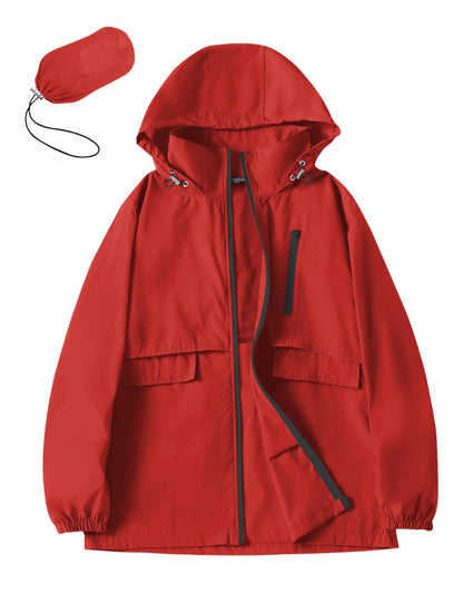 Avoogue Rain Jacket Women with Hooded Waterproof Raincoats