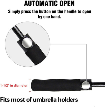 ACEIken Golf Umbrella Windproof Large 62/68/72 Inch Double Canopy for Rain