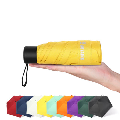 GAOYAING Compact Travel Umbrella with Case Sun&Rain Lightweight Small and Compact Suit for Pocket 34 Inches