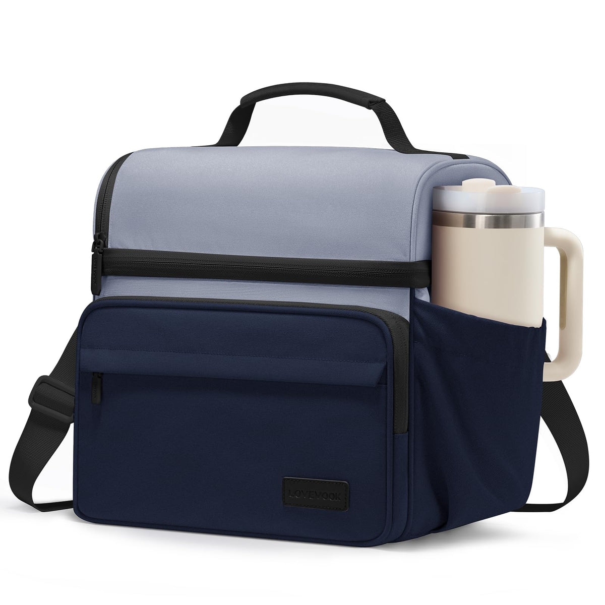 LOVEVOOK Lunch Bag for Men Women, Large Insulated Lunch Box Cooler Lunbox