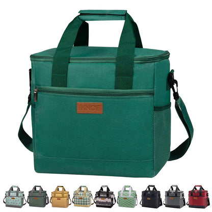 IKNOE 15L 24-Can Insulated Cooler Bag, Leak-Resistant Lunch Tote for Work