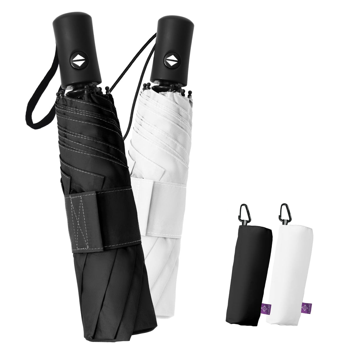 Travel Windproof Umbrella for rain Compact Small Travel size QuickDry