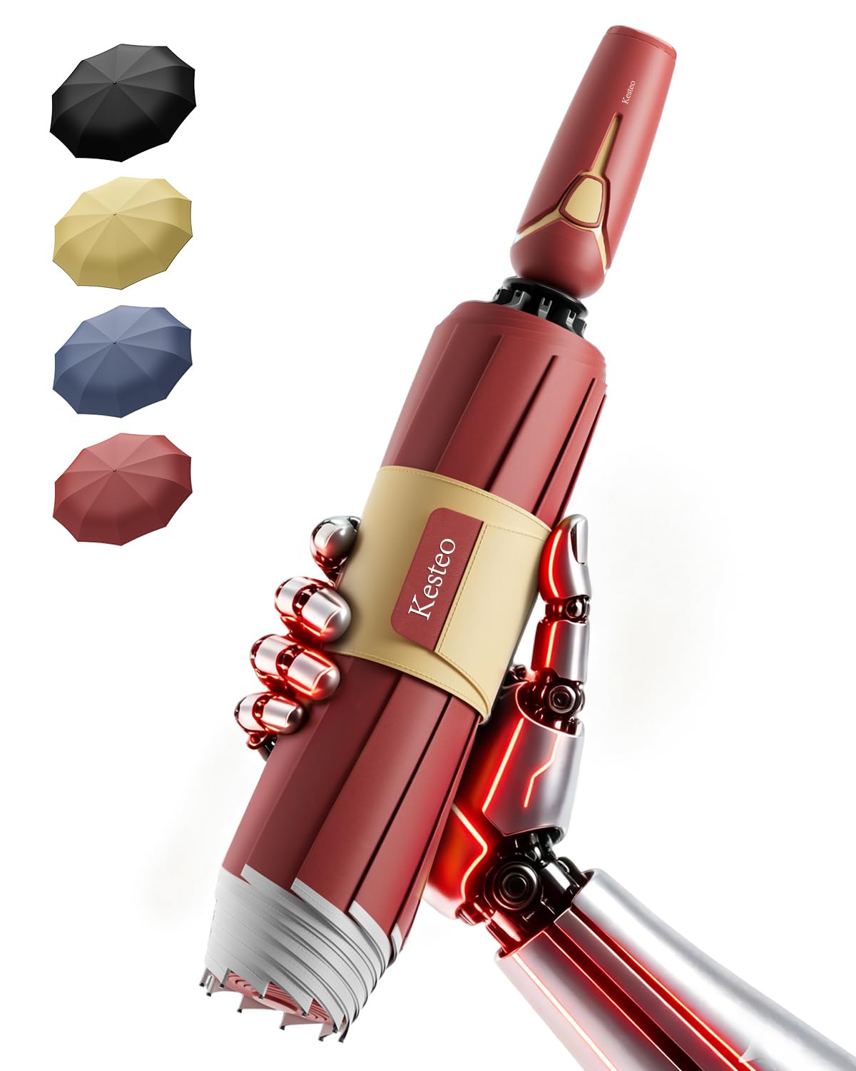 Windproof Travel Umbrella for Rain, Withstand 85MPH Winds, 52 Inch Automatic Reverse Fold Umbrellas Easy Auto Open Close, Portable Compact Umbrella Includes Cover Bag, Perfect for Travel, Car, Commute, Women Men, Backpack