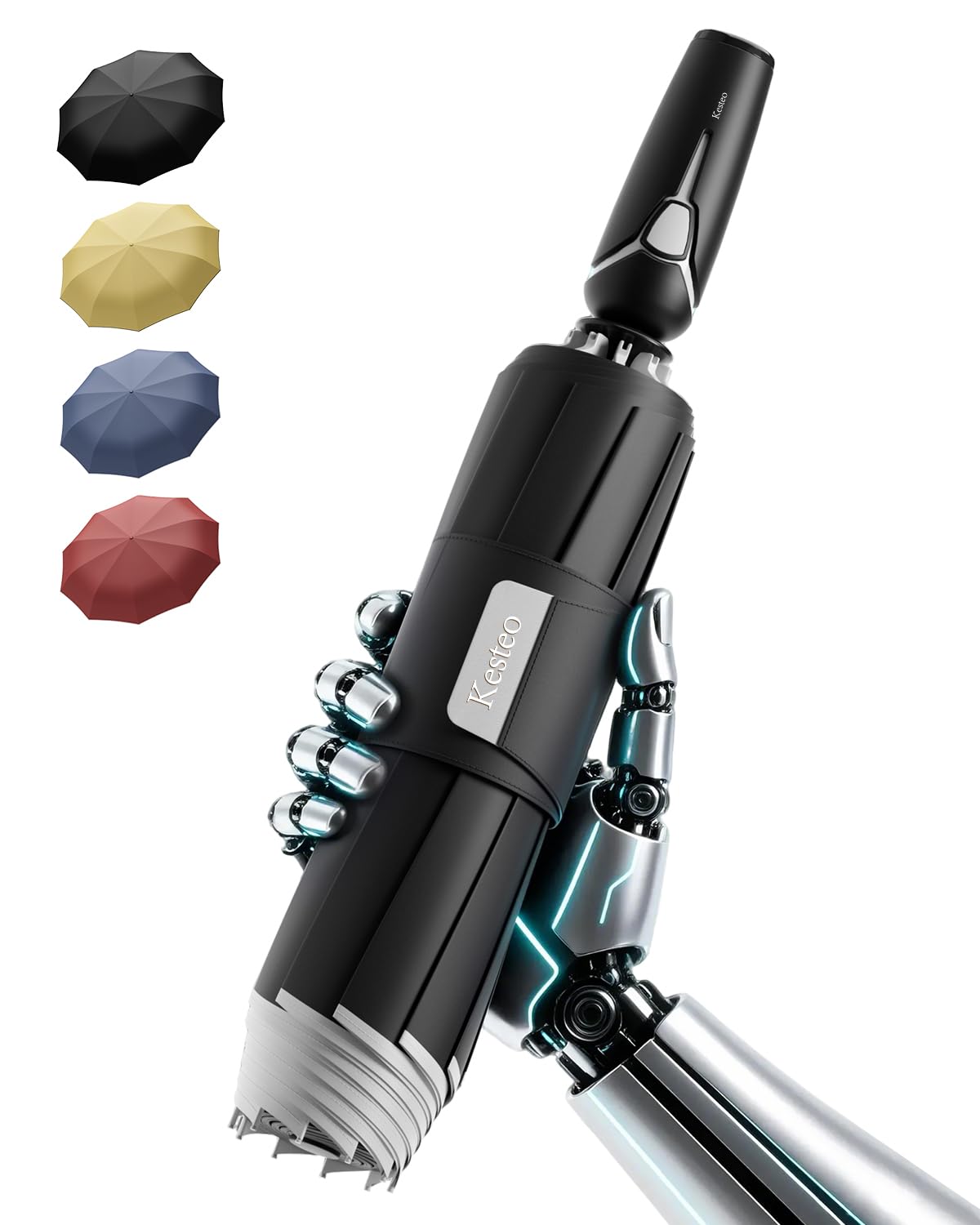 Windproof Travel Umbrella for Rain, Withstand 85MPH Winds, 52 Inch Automatic Reverse Fold Umbrellas Easy Auto Open Close, Portable Compact Umbrella Includes Cover Bag, Perfect for Travel, Car, Commute, Women Men, Backpack