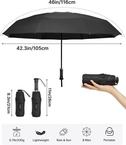 G4Free 46 Inch UPF 50+ Sun Umbrella with Extendable Built-in Handle