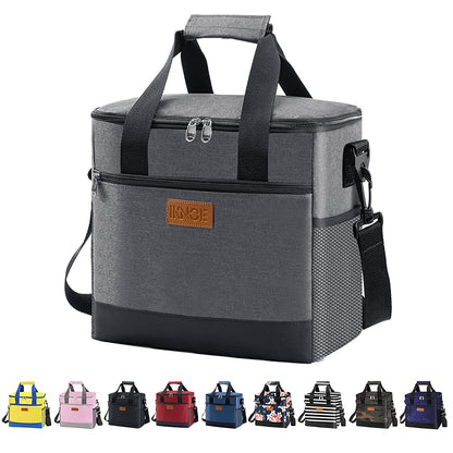 IKNOE 15L 24-Can Insulated Cooler Bag, Leak-Resistant Lunch Tote for Work