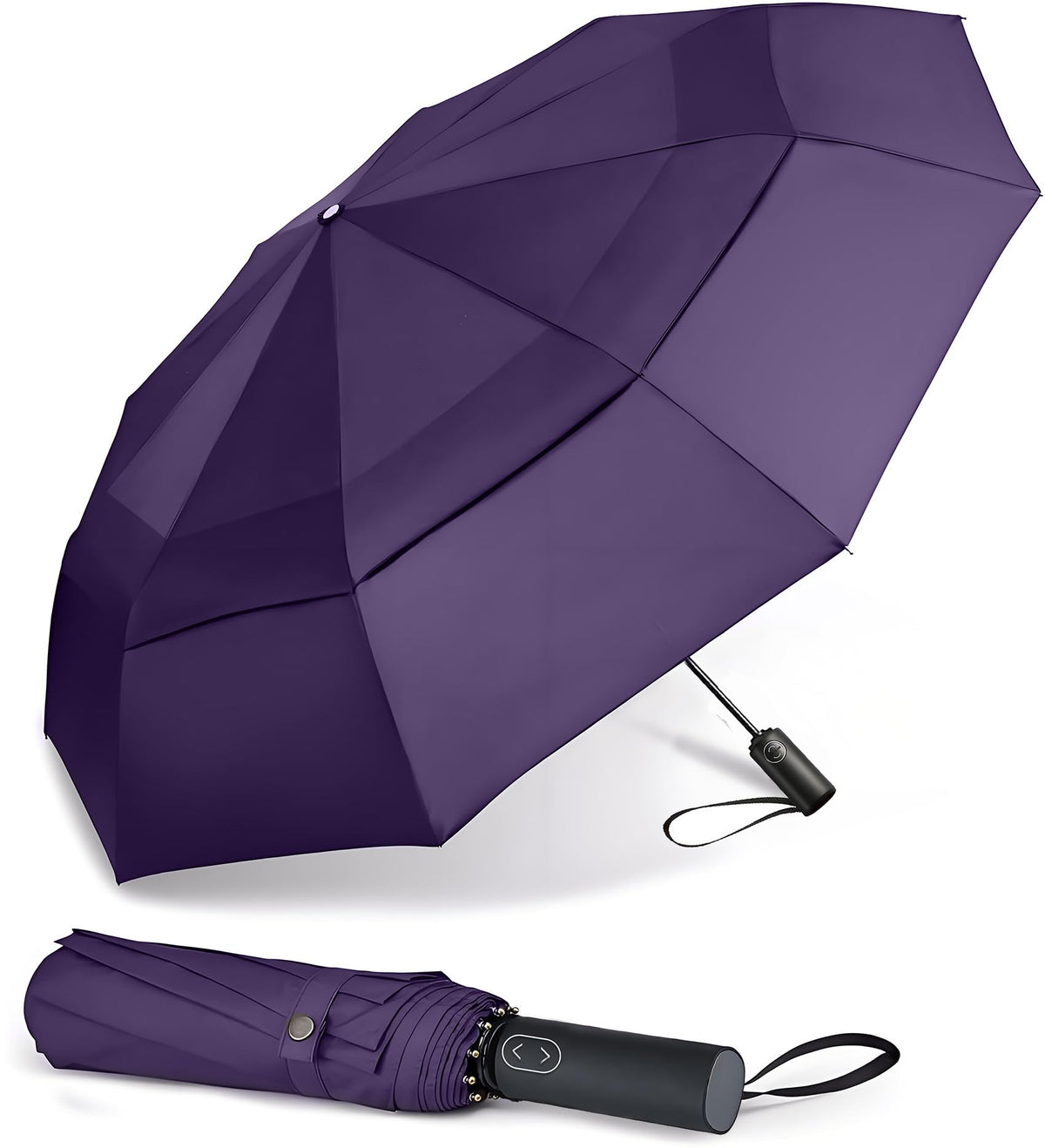 MRTLLOA Compact Golf Umbrella, 10 Ribs Vented Windproof Travel