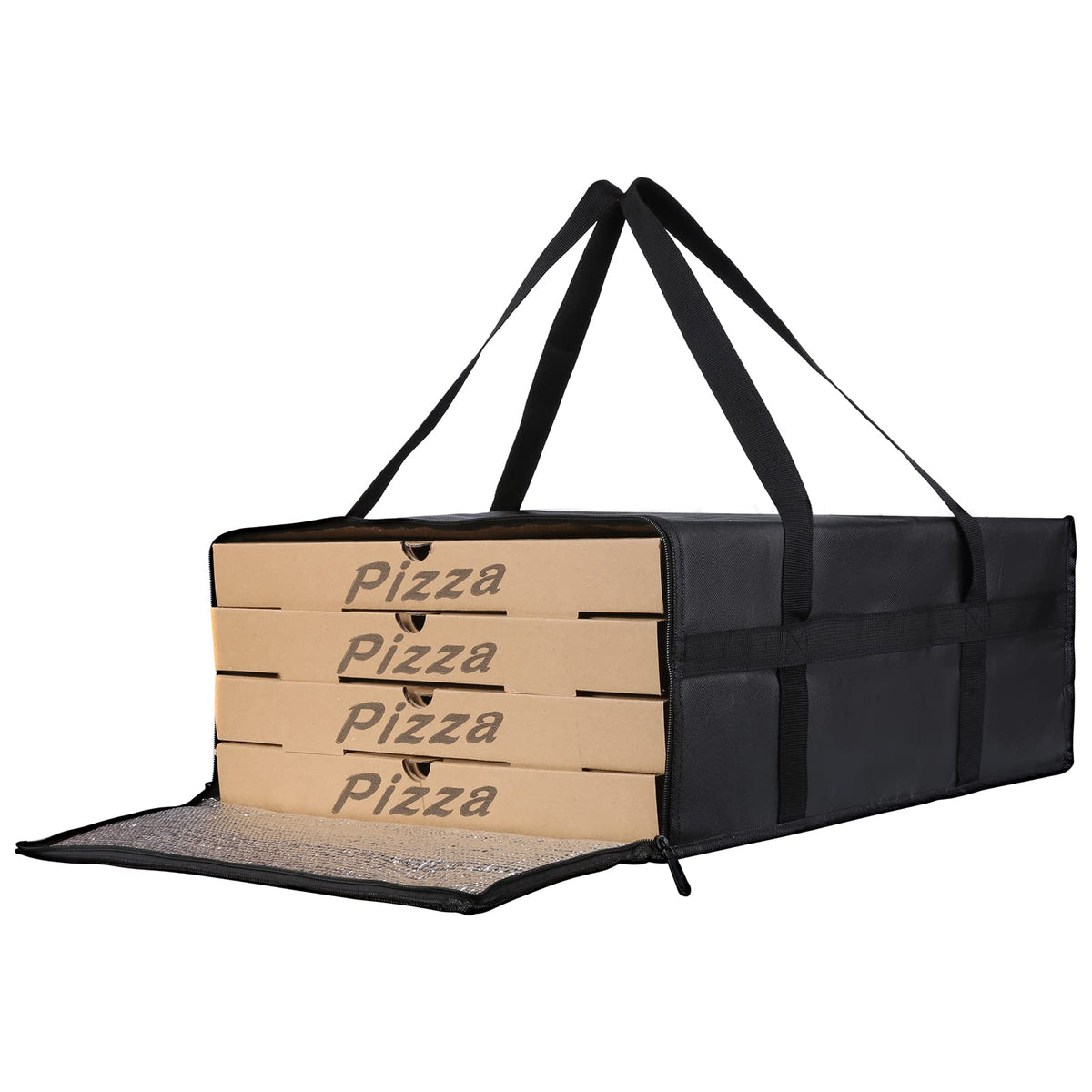 Bodaon 1-Pack Insulated Reusable Grocery Shopping Bags, X-Large, Black