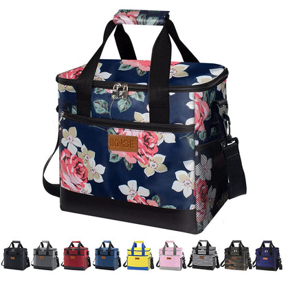 IKNOE 15L 24-Can Insulated Cooler Bag, Leak-Resistant Lunch Tote for Work