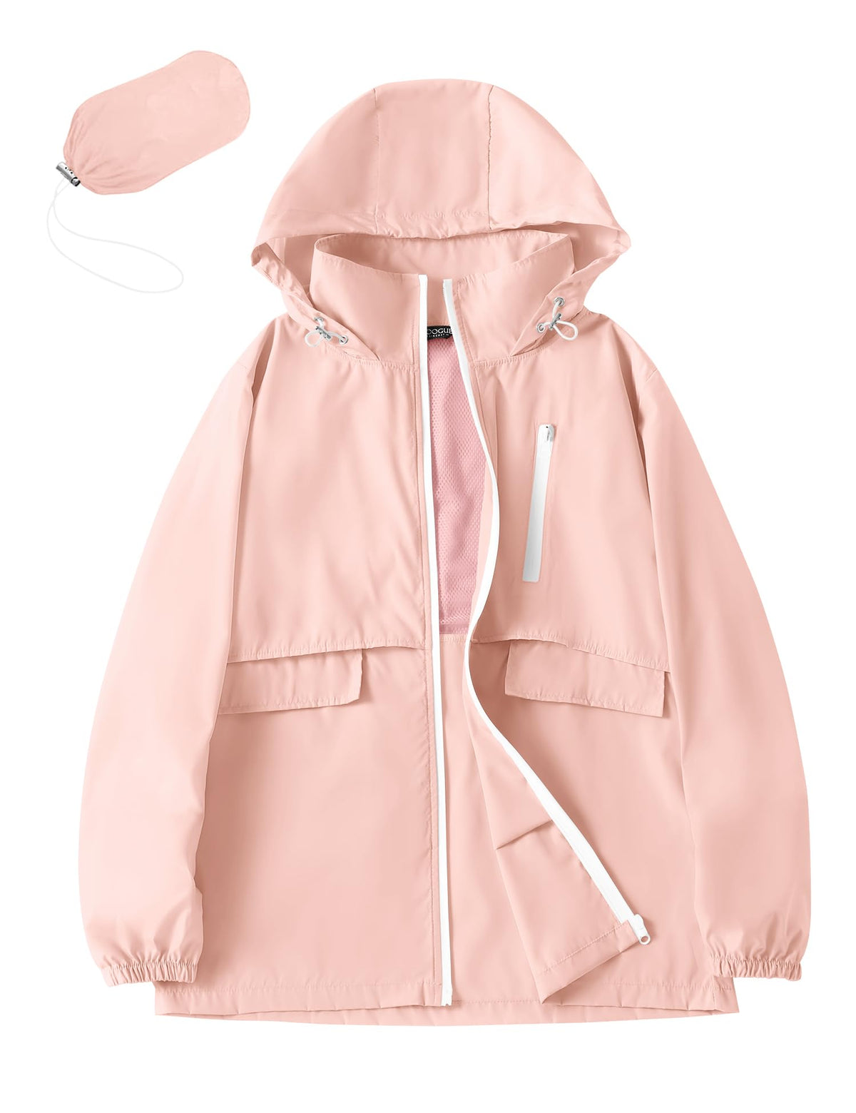 Avoogue Rain Jacket Women with Hooded Waterproof Raincoats