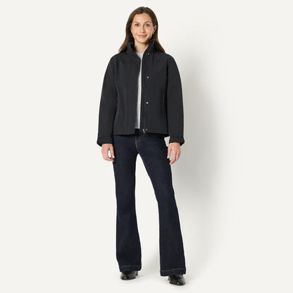 Amazon Essentials Women's Regular-Fit Lightweight Waterproof Long Hooded Rain Jacket