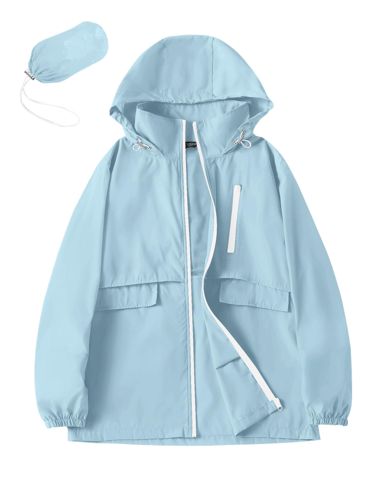 Avoogue Rain Jacket Women with Hooded Waterproof Raincoats