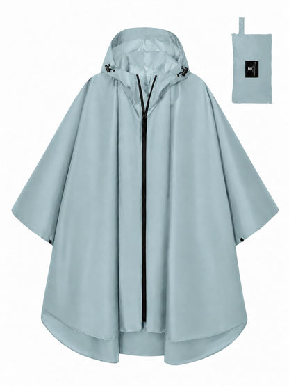 SaphiRose Lightweight Waterproof Rain Poncho for Adults with Hood Portable Rainwear for Outdoor