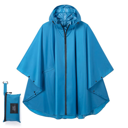 Fashion Hooded Rain Poncho Waterproof Raincoat Jacket with pocket for Women/Men/Adult