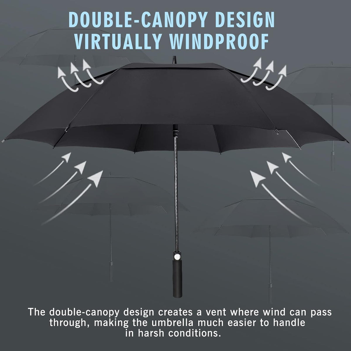 ZOMAKE Golf Umbrella, Large Windproof Heavy Duty Umbrellas