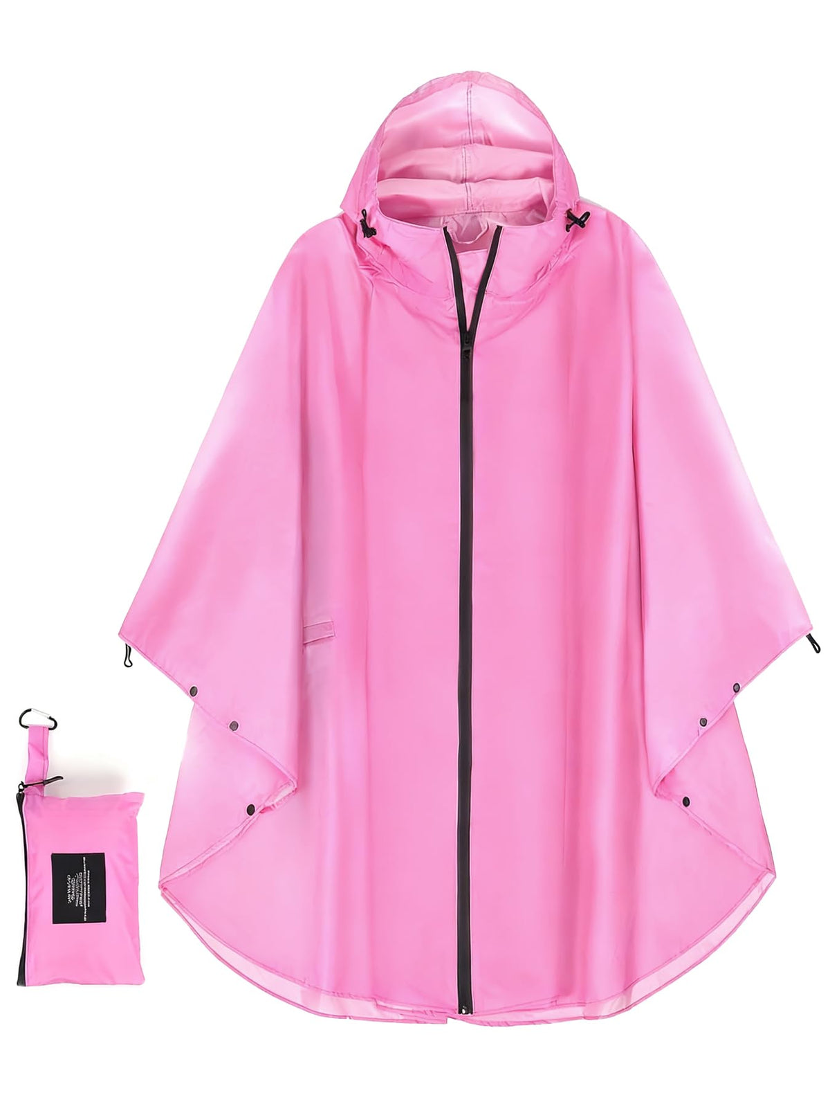 Unisex Hooded Rain Poncho, Waterproof Raincoat Jacket with pocket for Adult, Rain Coat for Outdoor Activities