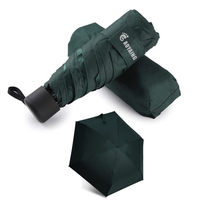 GAOYAING Compact Travel Umbrella with Case Sun&Rain Lightweight Small and Compact Suit for Pocket 34 Inches