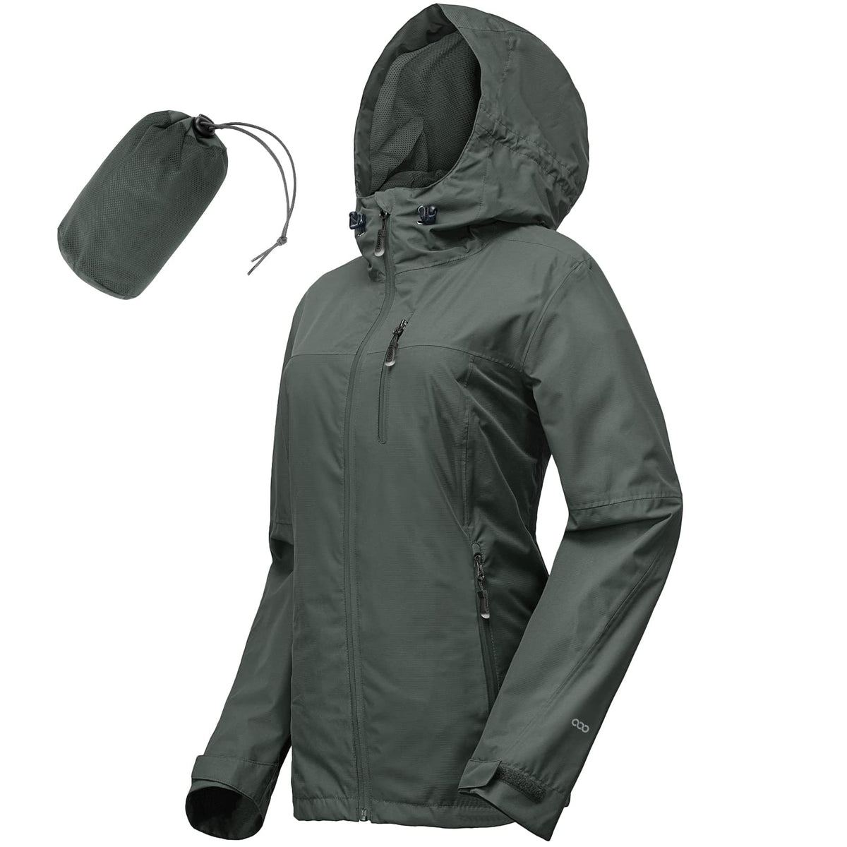 33,000ft Packable Rain Jacket for Women Waterproof Raincoats with Hood