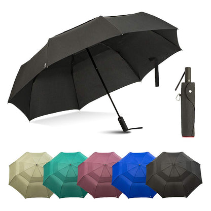 Portobello Large Umbrella For Rain - Big 54 Inch Double Vented Canopy, Folds Into Travel Size, Big Enough To Fit In 2 Adults, Heavy Duty, Sturdy, Windproof W/Auto Open Close