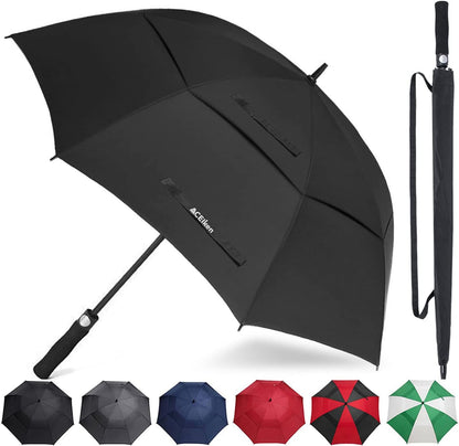 ACEIken Golf Umbrella Windproof Large 62/68/72 Inch Double Canopy for Rain