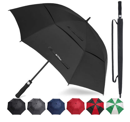ACEIken Golf Umbrella Windproof Large 62/68/72 Inch Double Canopy for Rain