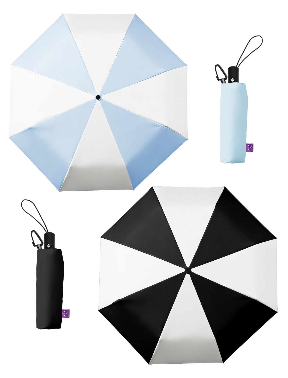 Travel Windproof Umbrella for rain Compact Small Travel size QuickDry