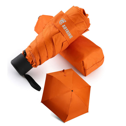 GAOYAING Small Mini Umbrella with Case Light Compact Design Perfect for Travel Lightweight Portable Parasol Outdoor Sun&Rain Umbrellas 34 Inches