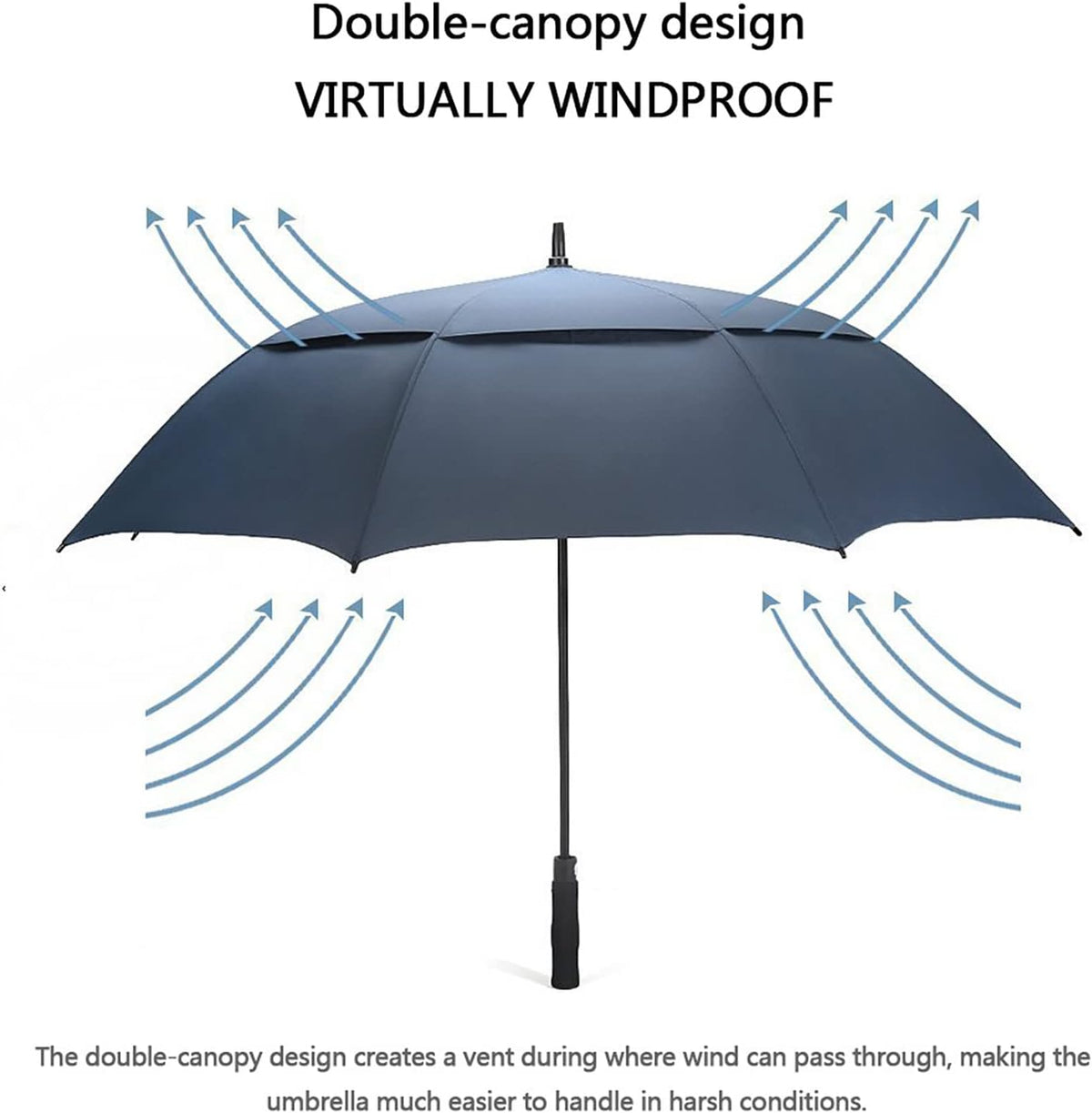 G4Free 47/54/62/68/72 Inch Golf Umbrella Windproof Auto Open Large Umbrella