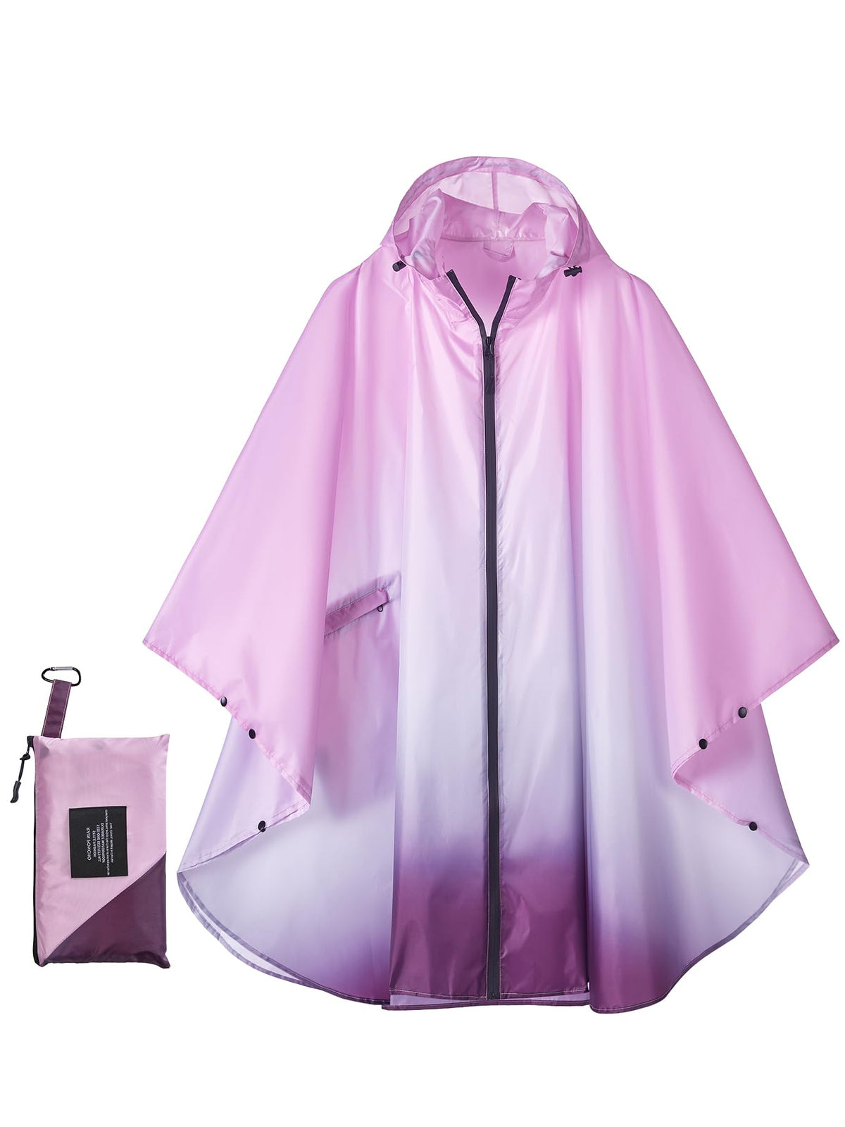 Unisex Hooded Rain Poncho, Waterproof Raincoat Jacket with pocket for Adult, Rain Coat for Outdoor Activities