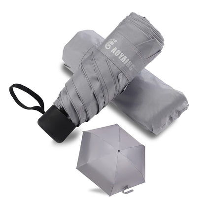 GAOYAING Compact Travel Umbrella with Case Sun&Rain Lightweight Small and Compact Suit for Pocket 34 Inches